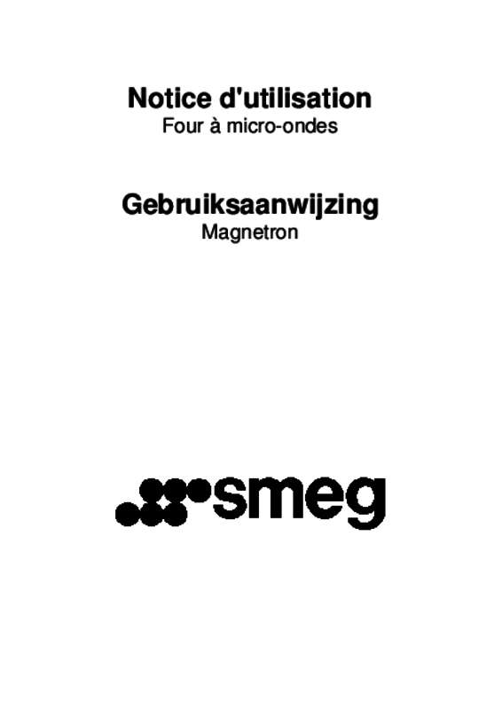 Guide utilisation  SMEG MP822PO  de la marque SMEG
