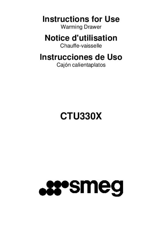 Guide utilisation  SMEG CTU330X  de la marque SMEG