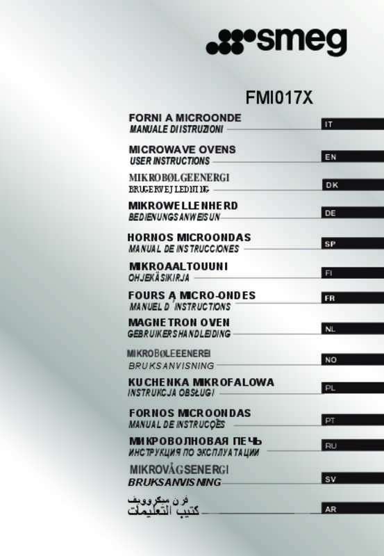 Guide utilisation  SMEG FMI017X  de la marque SMEG