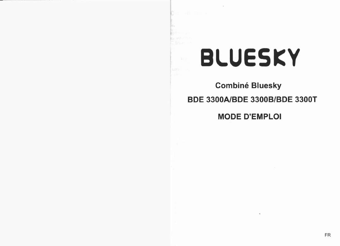 Guide utilisation BLUESKY BDE 3300A  de la marque BLUESKY