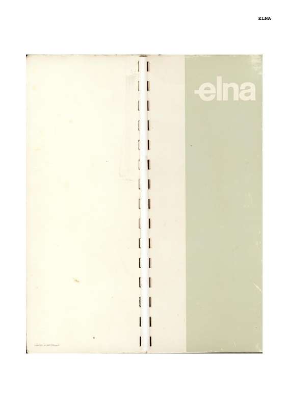 Guide utilisation ELNA PLANA  de la marque ELNA