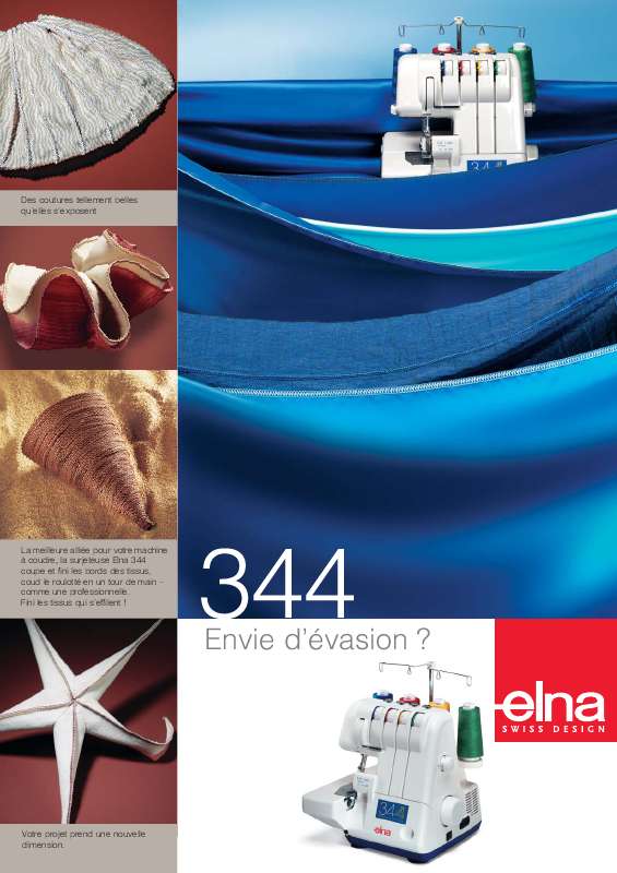 Guide utilisation ELNA 344  de la marque ELNA