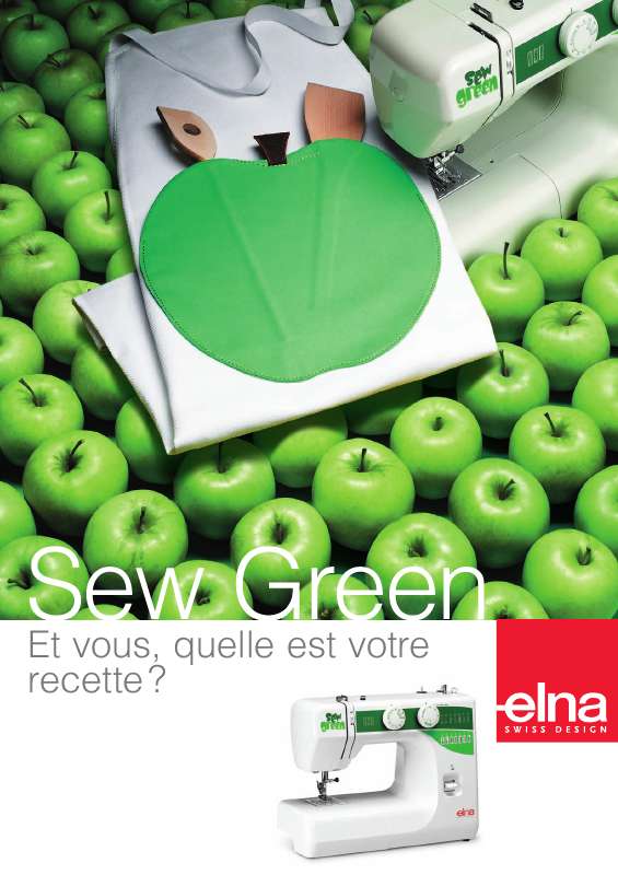 Guide utilisation ELNA SEW GREEN  de la marque ELNA