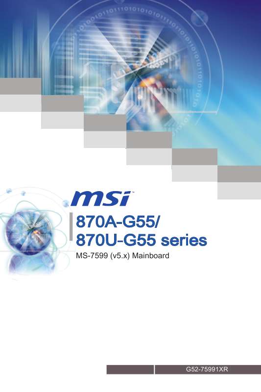 Guide utilisation MSI 870U-G55  de la marque MSI
