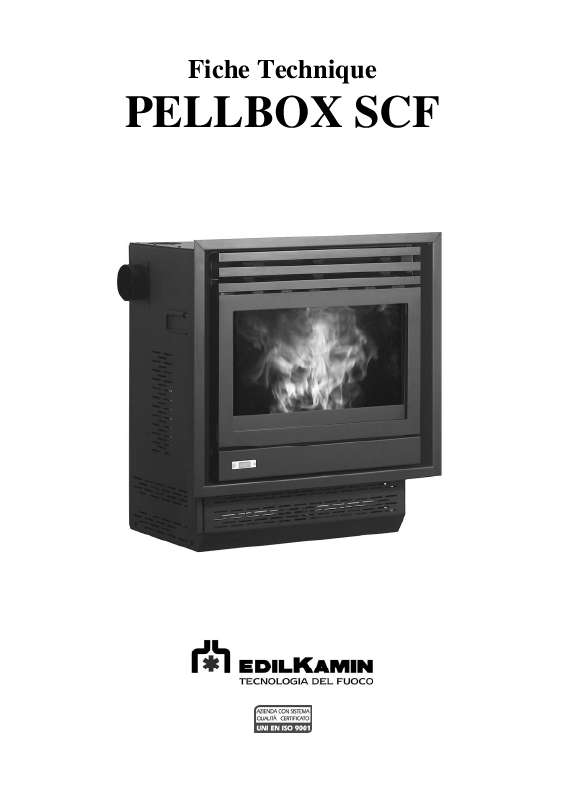 Guide utilisation  EDILKAMIN PELLBOX SCF  de la marque EDILKAMIN