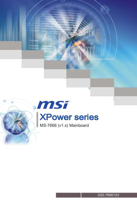 Guide utilisation  MSI MS-7666 XPOWER  de la marque MSI