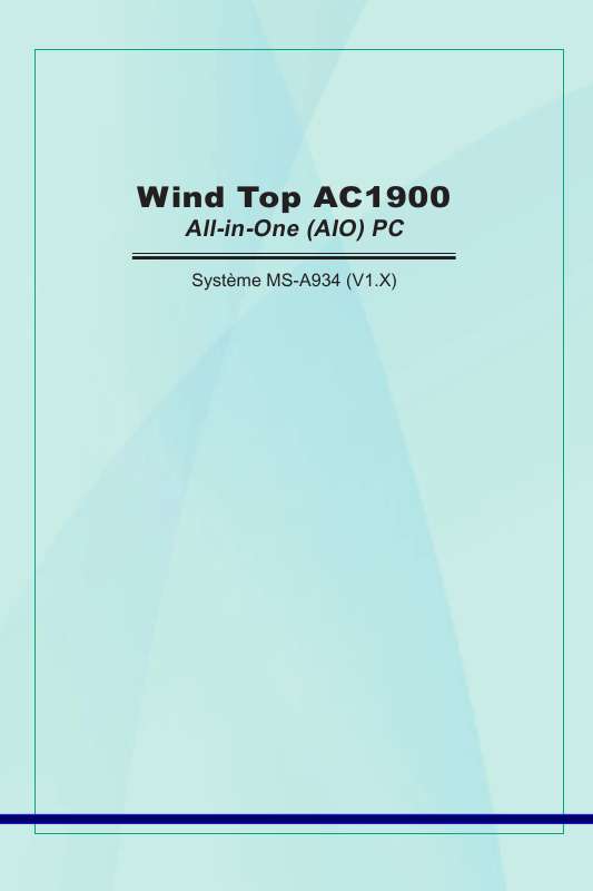 Guide utilisation MSI WIND TOP AC1900  de la marque MSI