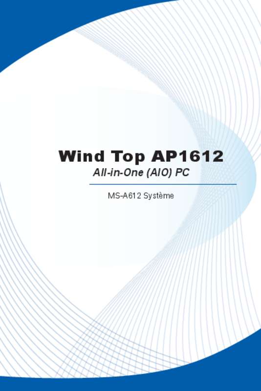 Guide utilisation MSI WIND TOP AP1612-012XEU  de la marque MSI