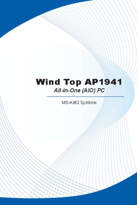 Guide utilisation MSI WIND TOP AP1941-008XEU  de la marque MSI