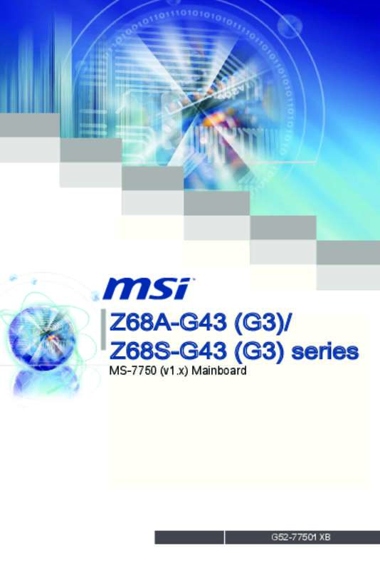 Guide utilisation MSI Z68S-G43 (G3)  de la marque MSI