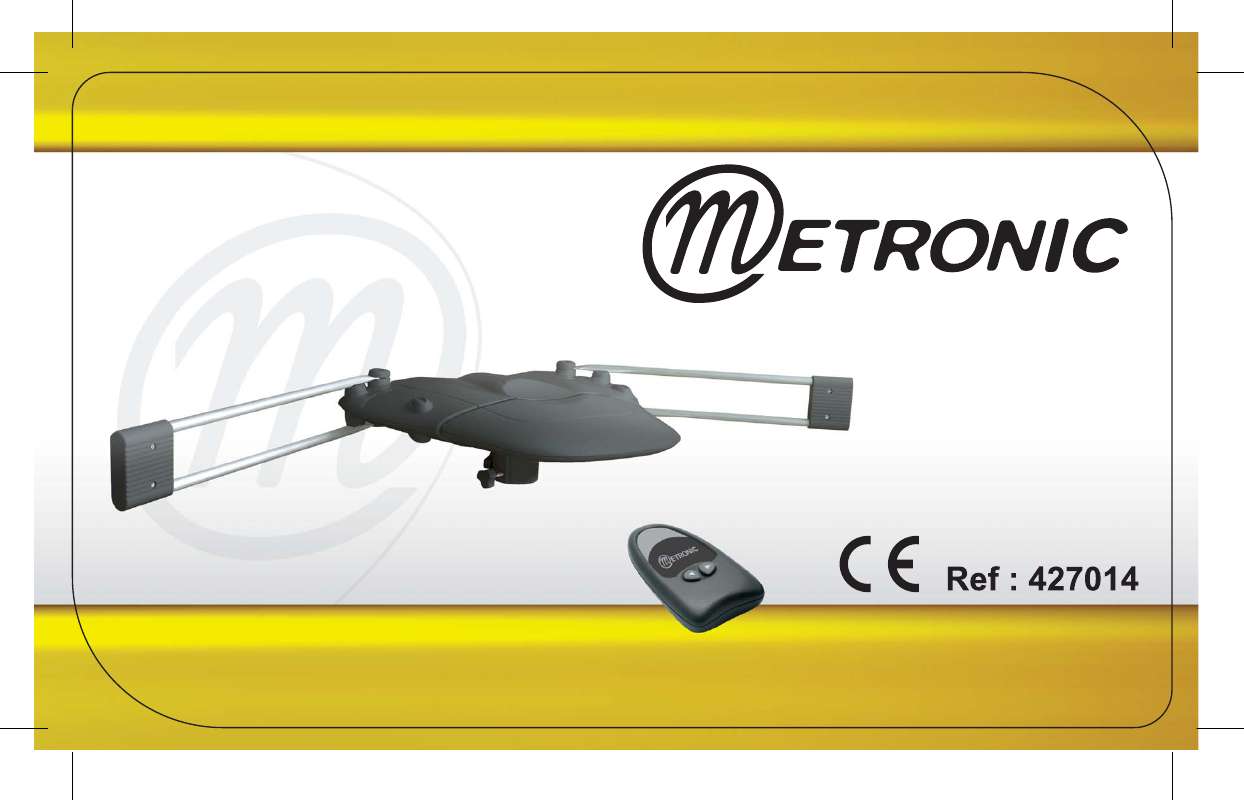 Guide utilisation  METRONIC EXTERIEURE UHF MOTORISEE  de la marque METRONIC