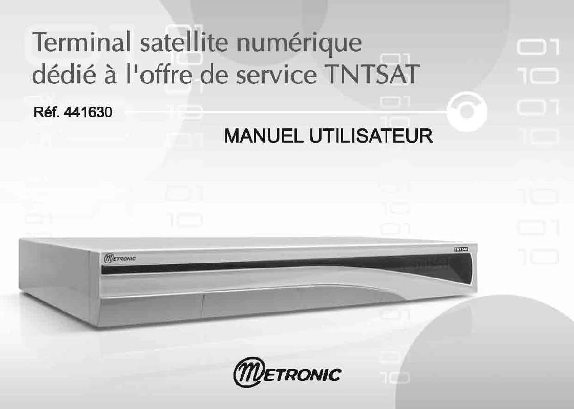Guide utilisation  METRONIC TERMINAL POUR LOFFRE DE SERVICE TNTSAT  de la marque METRONIC