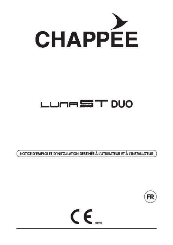 Guide utilisation CHAPPEE LUNA DUO CF  de la marque CHAPPEE