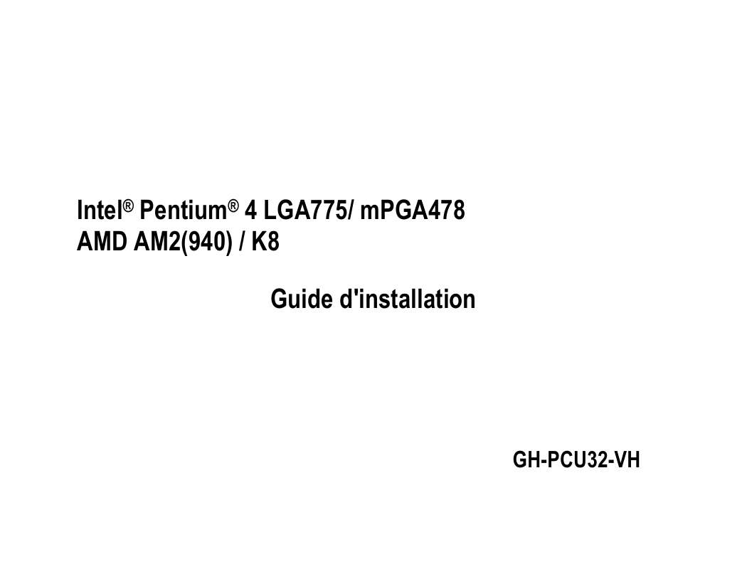 Guide utilisation GIGABYTE 3D ROCKET GT GH-PCU32-VH  de la marque GIGABYTE
