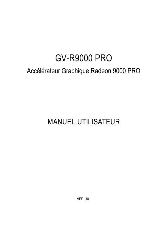 Guide utilisation GIGABYTE GV-R9000 PRO  de la marque GIGABYTE