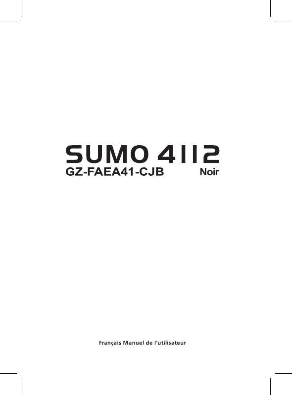 Guide utilisation GIGABYTE SUMO 4112  de la marque GIGABYTE
