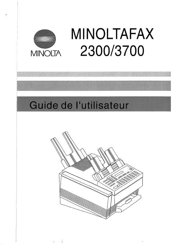 Guide utilisation  KONICA MINOLTA MF2300  de la marque KONICA MINOLTA