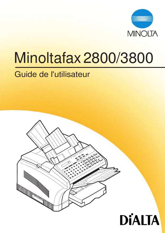 Guide utilisation  KONICA MINOLTA MF2838  de la marque KONICA MINOLTA