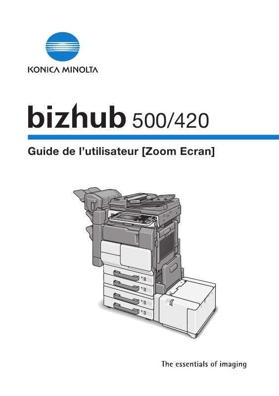 Guide utilisation KONICA MINOLTA BIZHUB 420 PH2 ENLARGE  de la marque KONICA MINOLTA