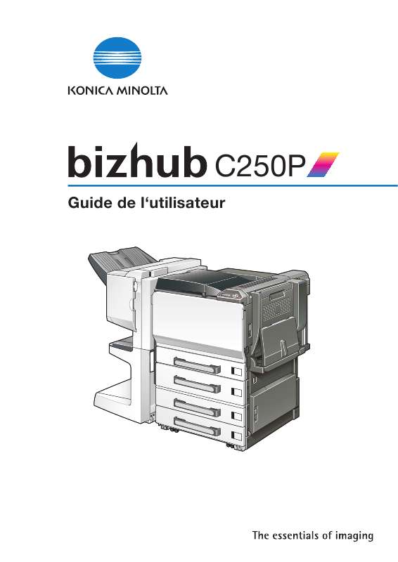 Guide utilisation KONICA MINOLTA BIZHUB C250P  de la marque KONICA MINOLTA