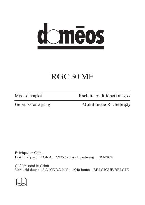 Guide utilisation  DOMEOS RGC 30 MF  de la marque DOMEOS