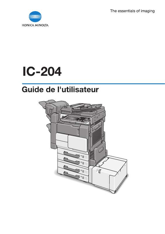 Guide utilisation  KONICA MINOLTA IC 204 CONTROLLER  de la marque KONICA MINOLTA