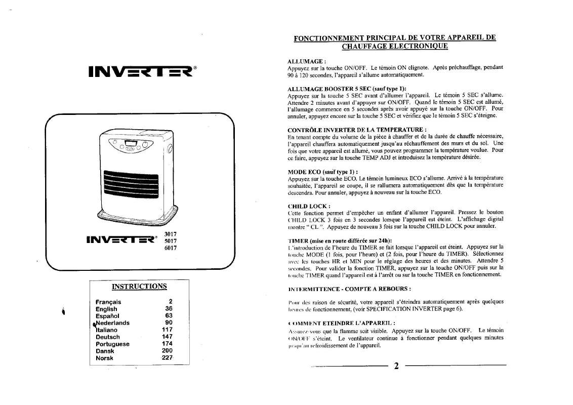 Guide utilisation  INVERTER 5017  de la marque INVERTER