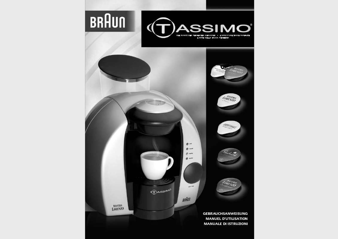 Guide utilisation BRAUN TASSIMO de la marque BRAUN