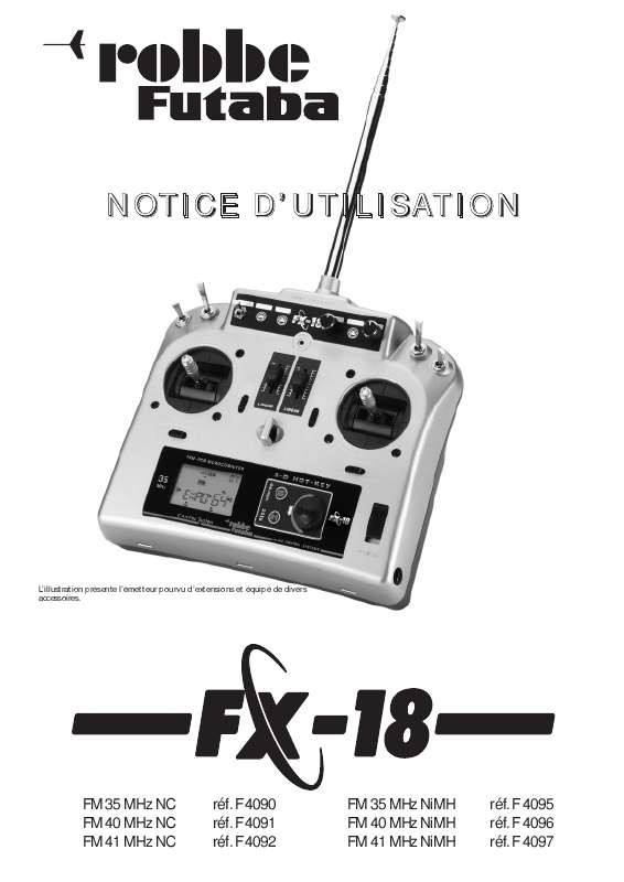 Guide utilisation  FUTABA FX-18  de la marque FUTABA