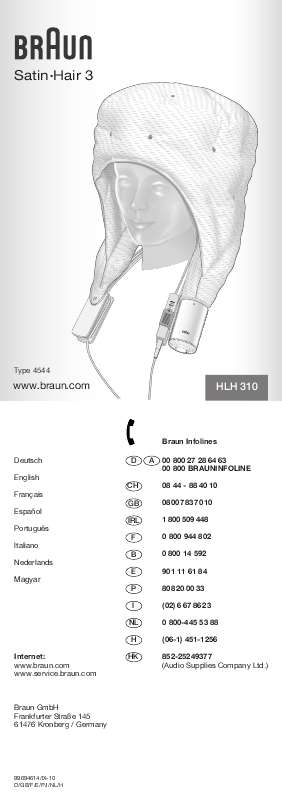 Guide utilisation BRAUN HLH 310  de la marque BRAUN