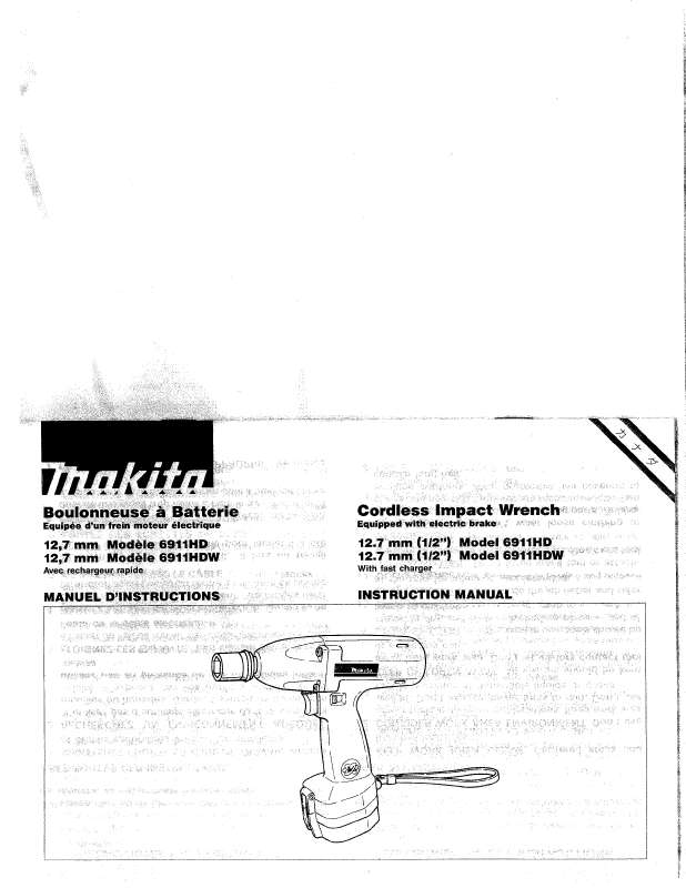 Guide utilisation  MAKITA 6911HDW  de la marque MAKITA