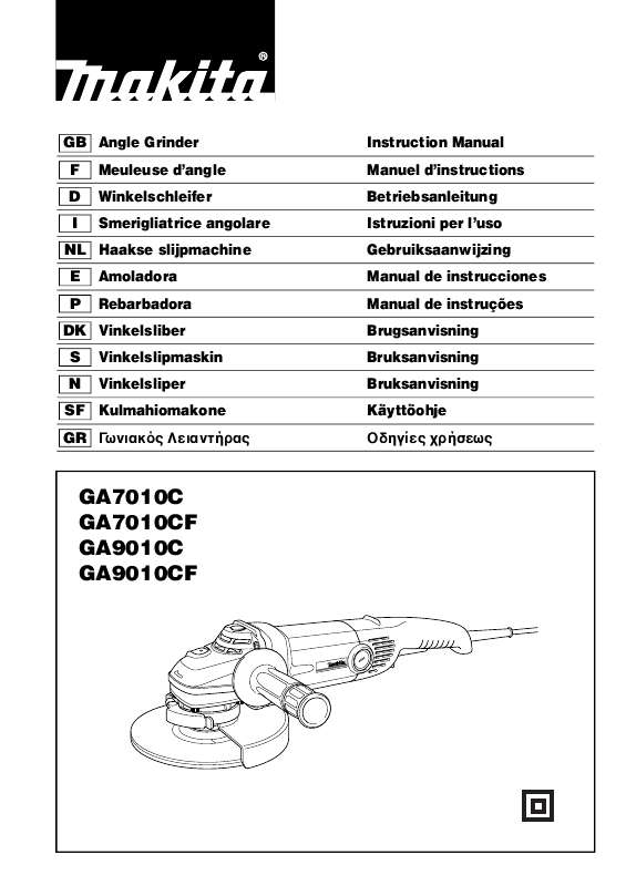 Guide utilisation  MAKITA GA7010CF  de la marque MAKITA