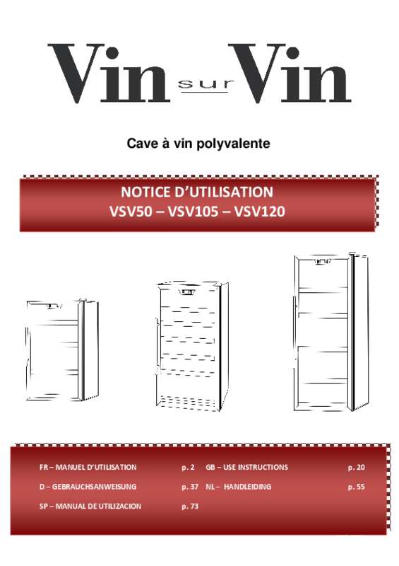 Guide utilisation CLIMADIFF VSV50  de la marque CLIMADIFF