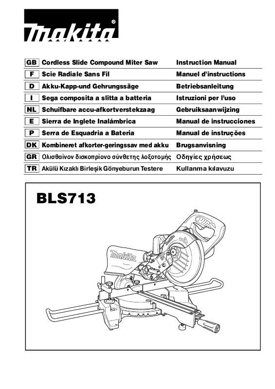 Guide utilisation  MAKITA BLS713  de la marque MAKITA