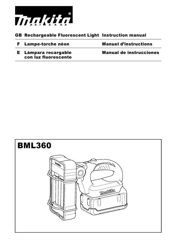 Guide utilisation  MAKITA BML360  de la marque MAKITA
