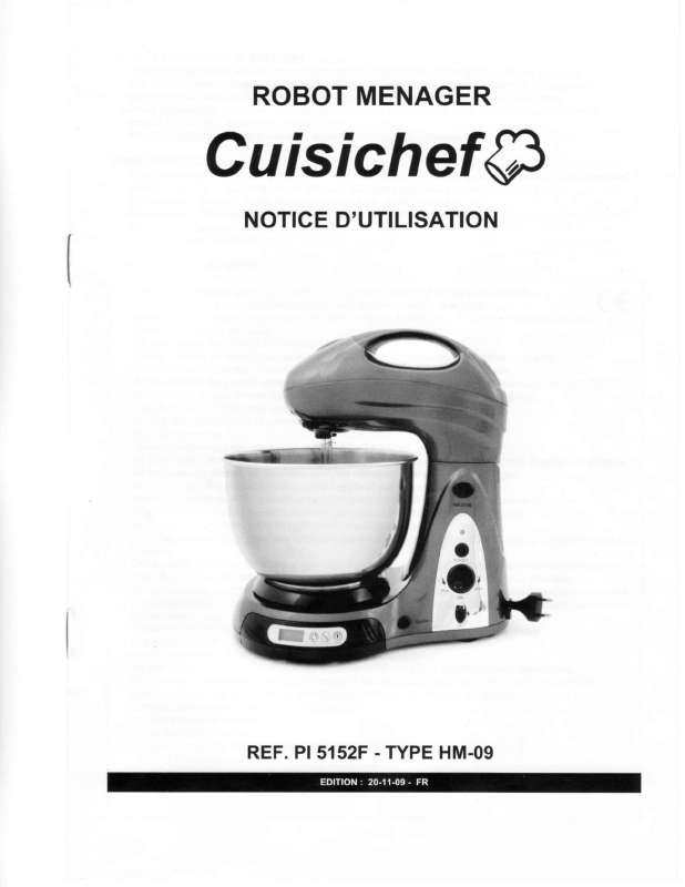 Guide utilisation  CUISICHEF PI5152F  de la marque CUISICHEF