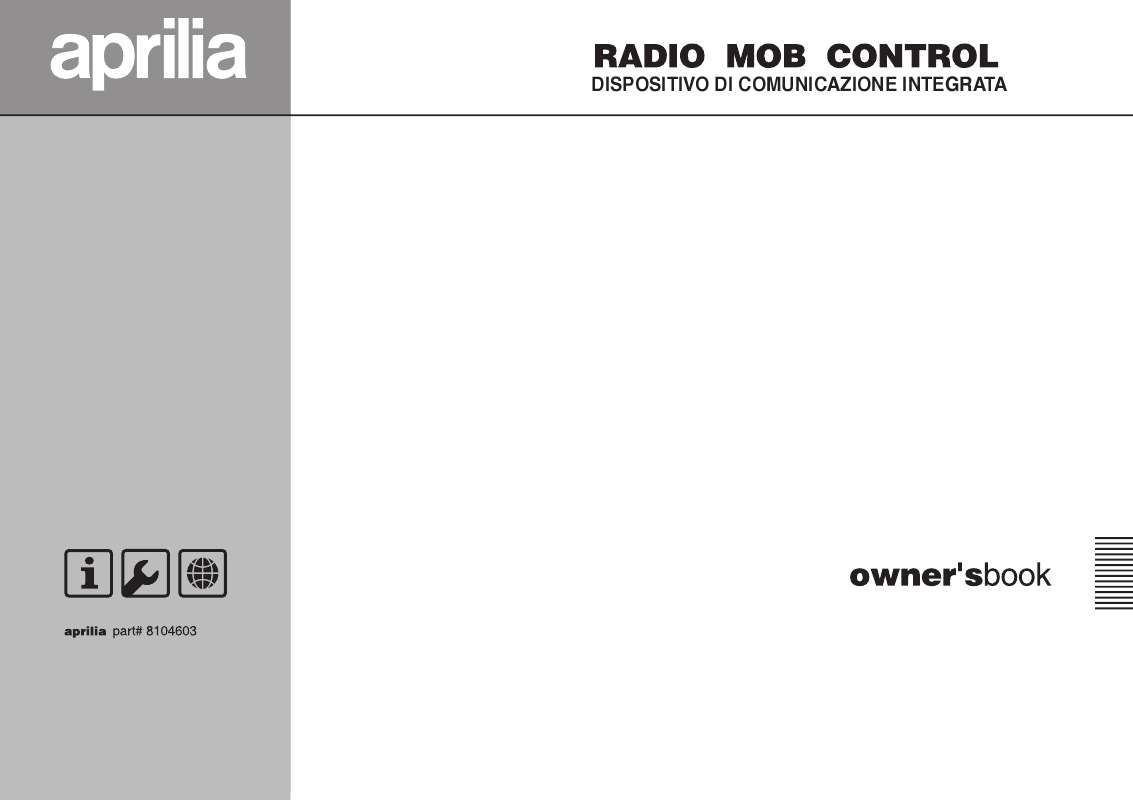 Guide utilisation APRILIA RADIO MOB CONTROL  de la marque APRILIA