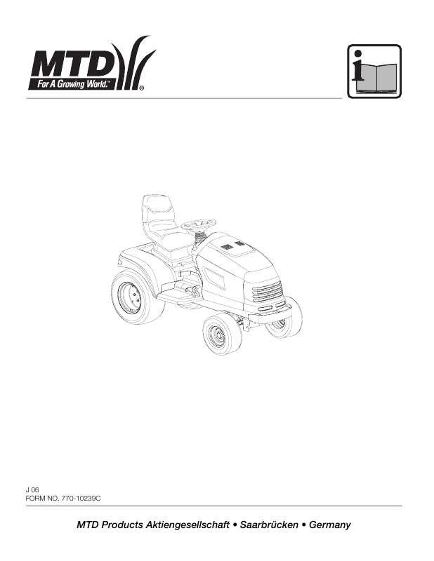 Guide utilisation  MTD CUBCADET 3000 BASIC UNIT  de la marque MTD