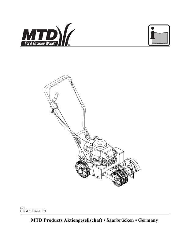 Guide utilisation  MTD EDGER 500  de la marque MTD