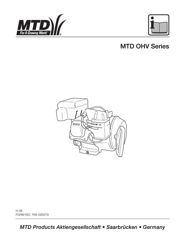 Guide utilisation  MTD HORIZONTAL ENGINES 161 FOR SINGLE STAGE SNOWTHROWERS  de la marque MTD