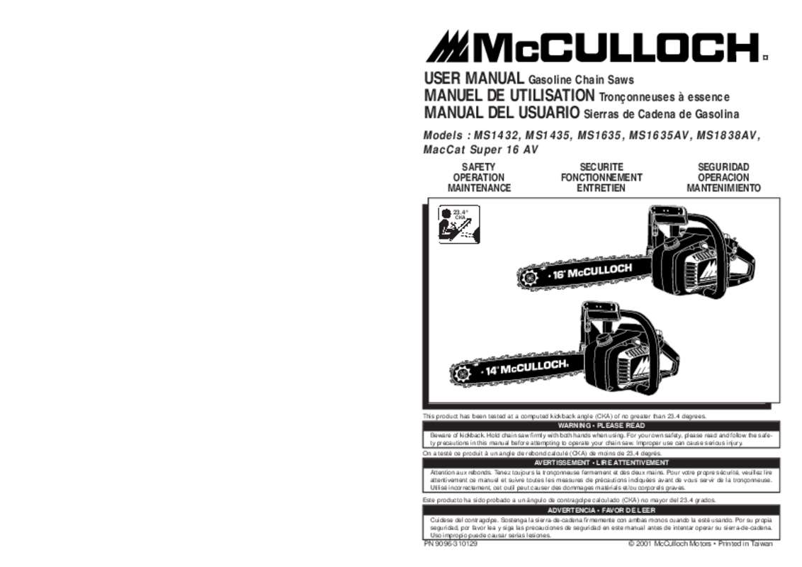 Guide utilisation  MTD MACCAT SUPER 16AV  de la marque MTD