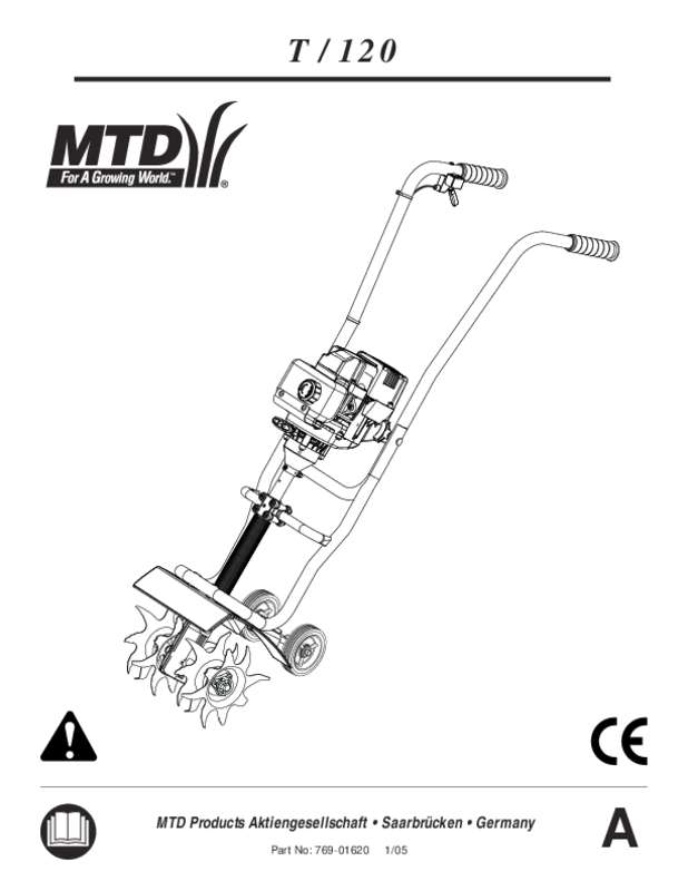 Guide utilisation  MTD T120  de la marque MTD