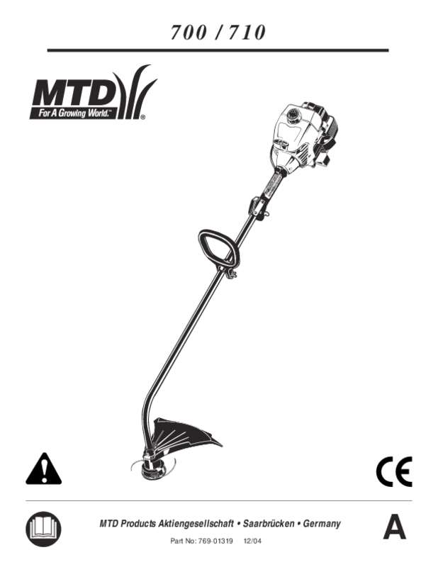 Guide utilisation  MTD 710  de la marque MTD