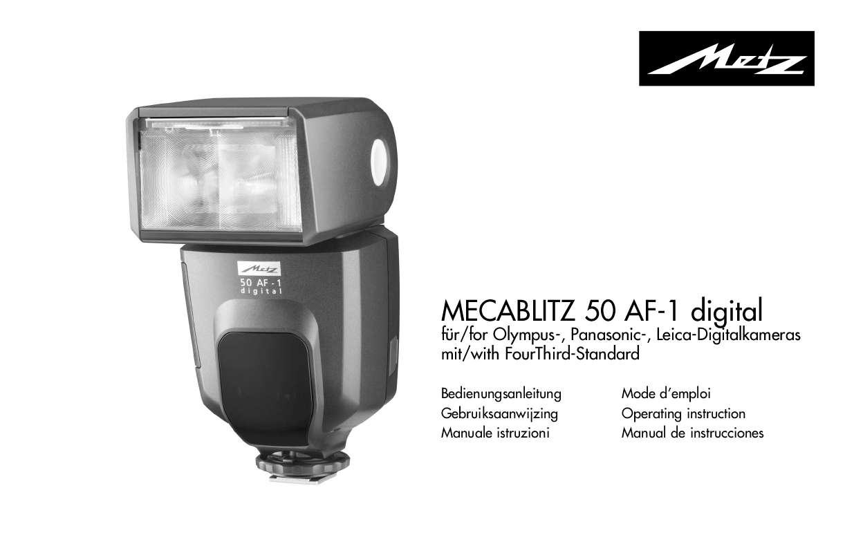 Guide utilisation  METZ MECABLITZ 50 AF-1 DIGITAL  de la marque METZ