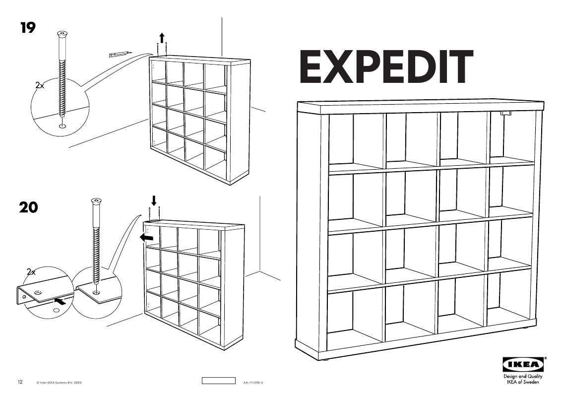 Guide utilisation  IKEA EXPEDIT  de la marque IKEA