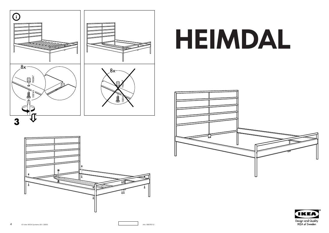 Guide utilisation  IKEA HEIMDAL  de la marque IKEA