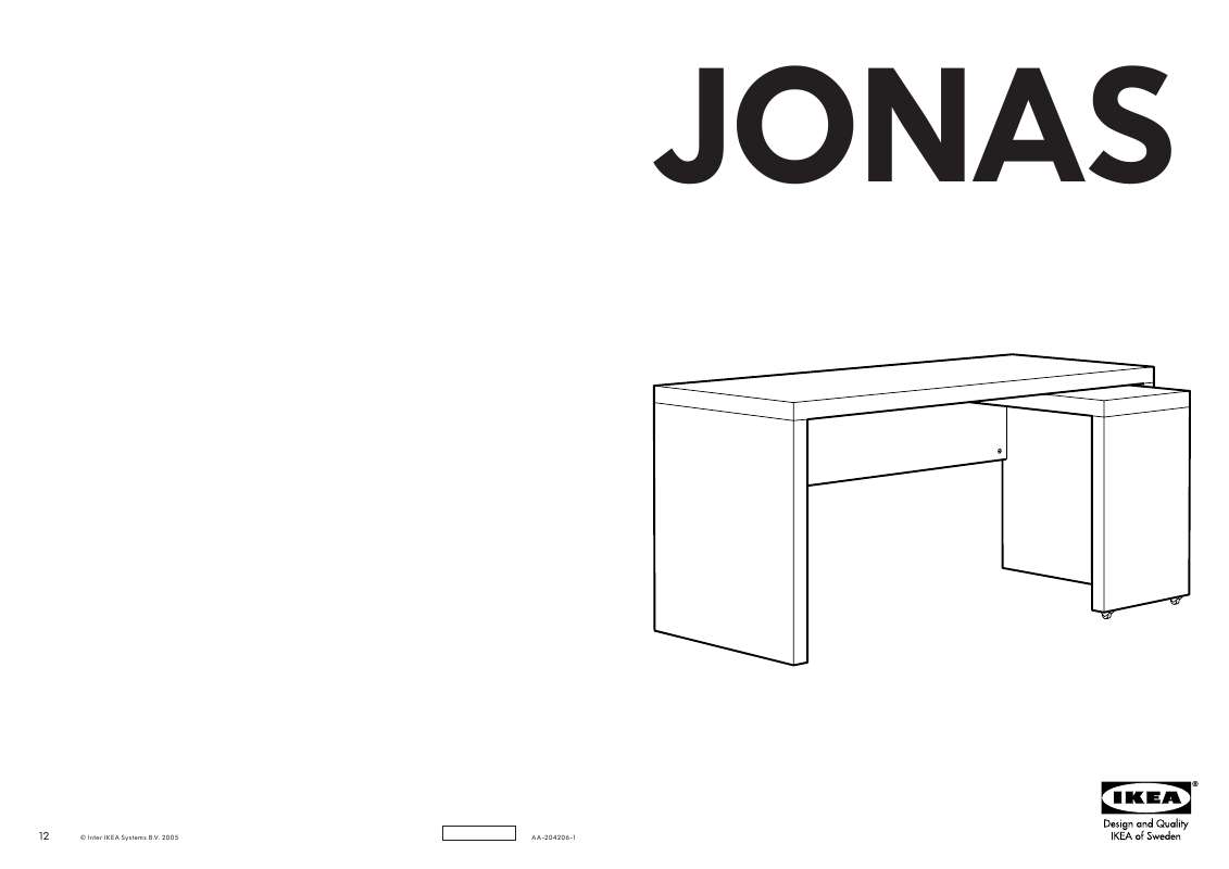 Guide utilisation  IKEA JONAS  de la marque IKEA