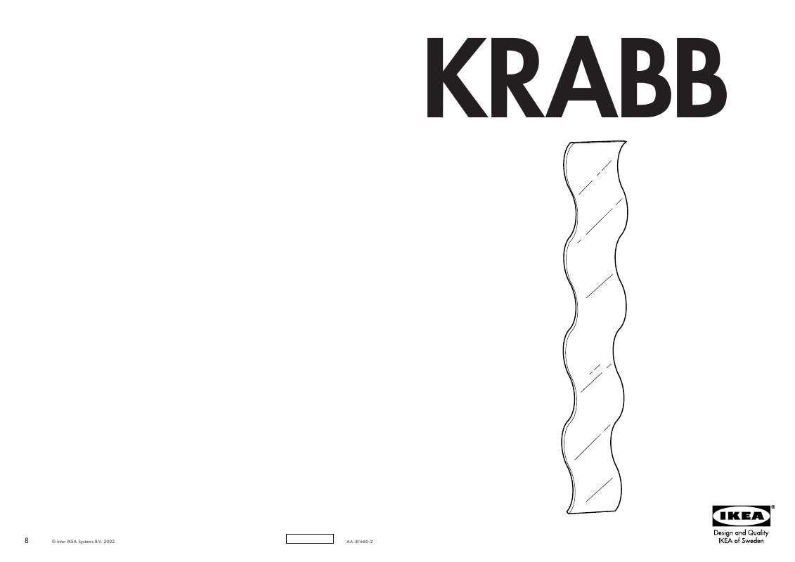 Guide utilisation  IKEA KRABB  de la marque IKEA