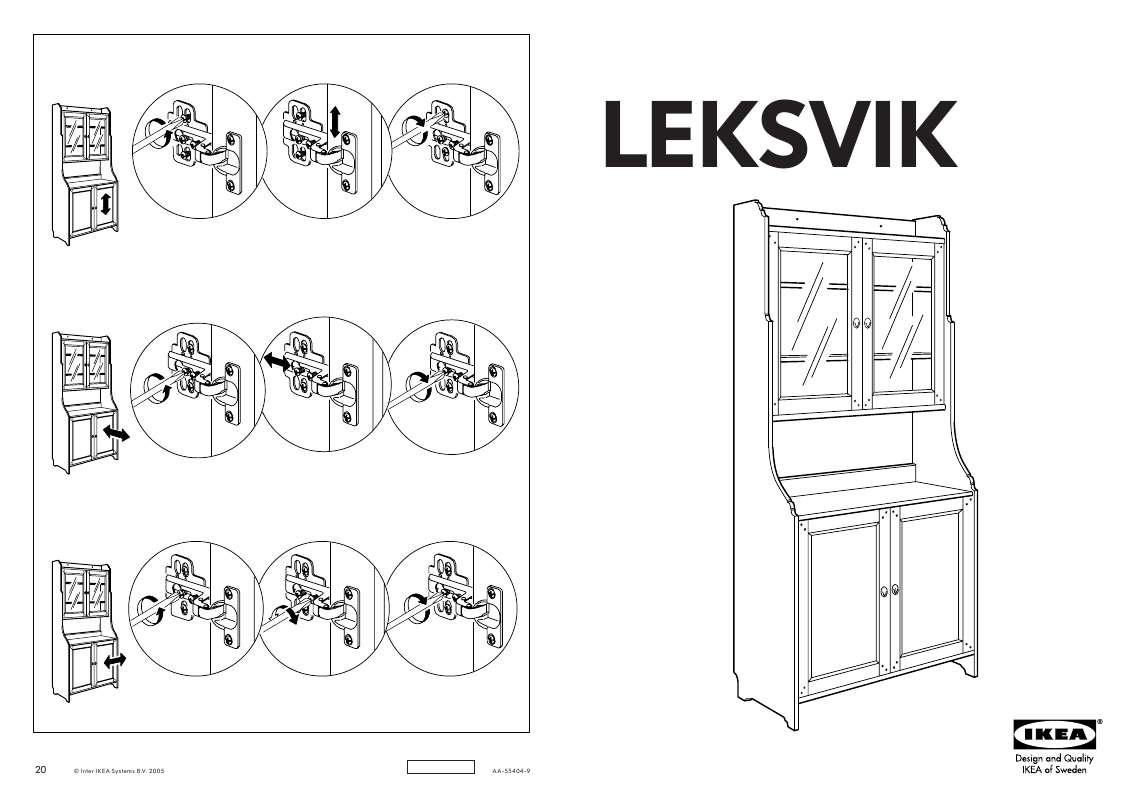 Guide utilisation  IKEA LEKSVIK  de la marque IKEA