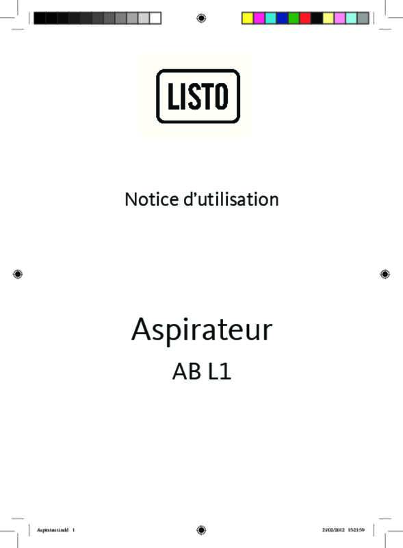 Guide utilisation LISTO AB L1 de la marque LISTO